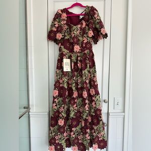 JessaKae Floral Embroidered Dress Size XS